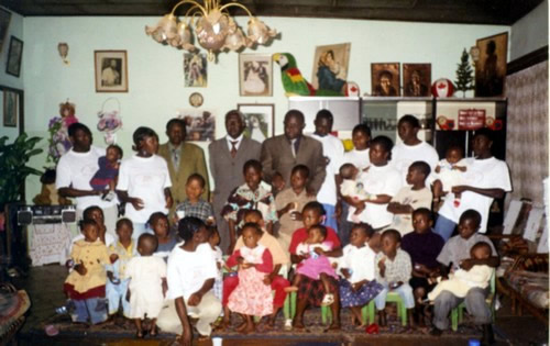 Photo de famille au centre
